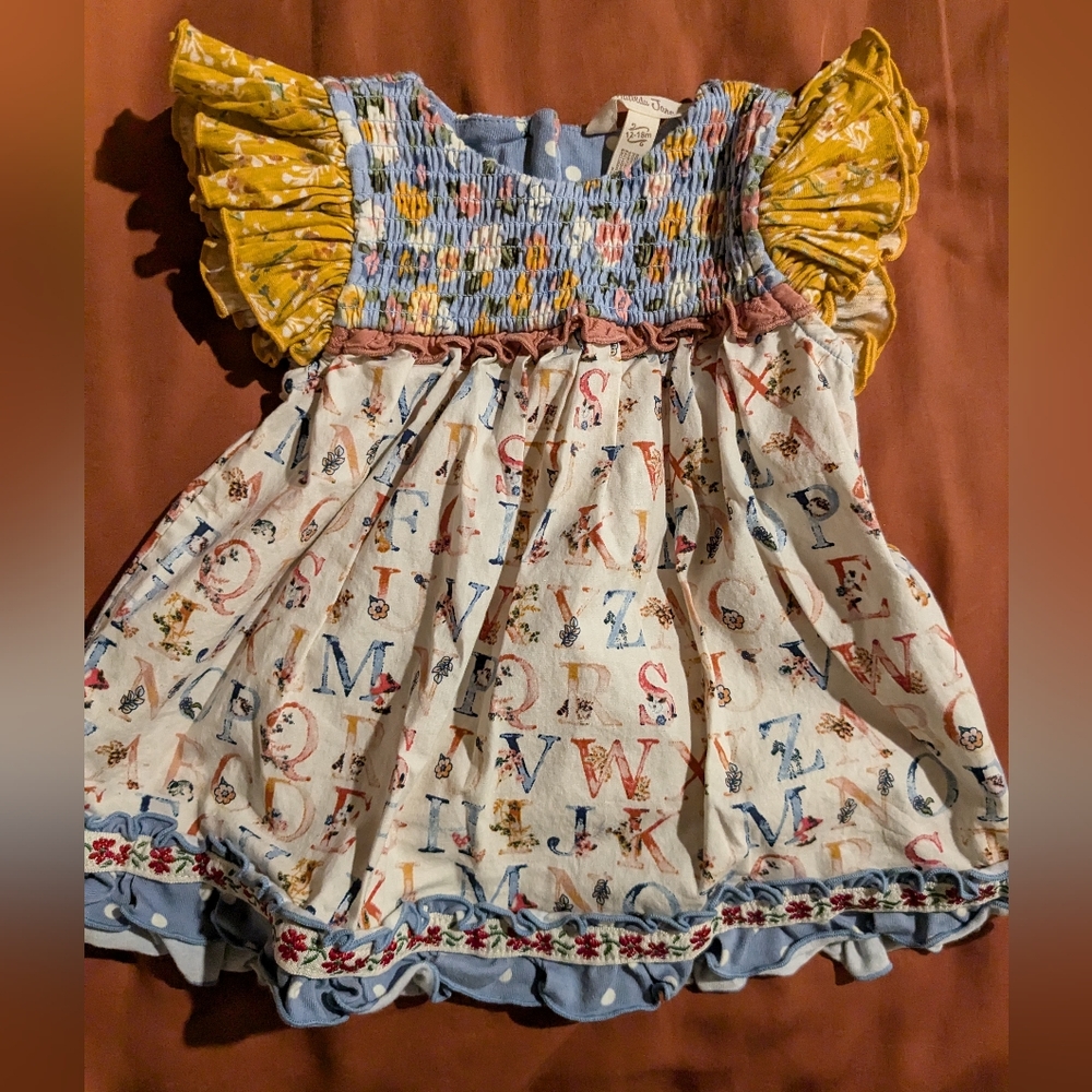 Matilda Jane alphabet/back to school tunic size 12-18